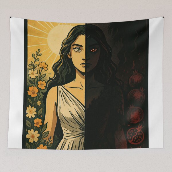 Item preview, Persephone: Goddess of Light and Shadow designed and sold by M-Y-T-H.