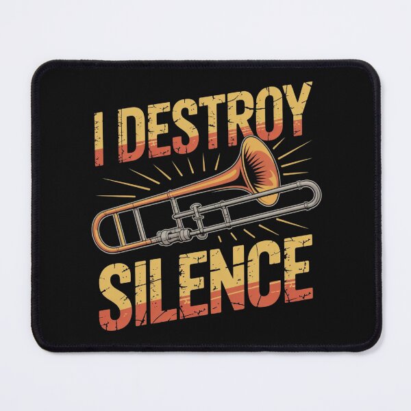 Item preview, I Destroy Silence Recto Trombone Marching Band designed and sold by ManiaGrania.
