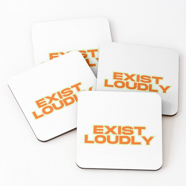 Item preview, exist loudly designed and sold by Pretty Postcards.