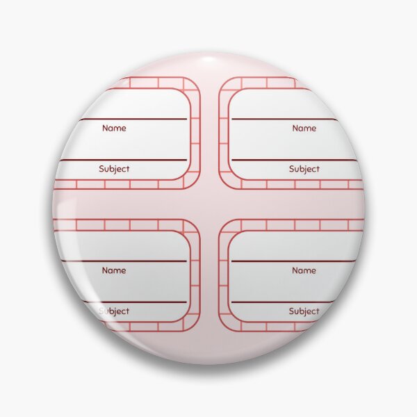 Item preview, Red Notebook Nametag designed and sold by klopilmi.