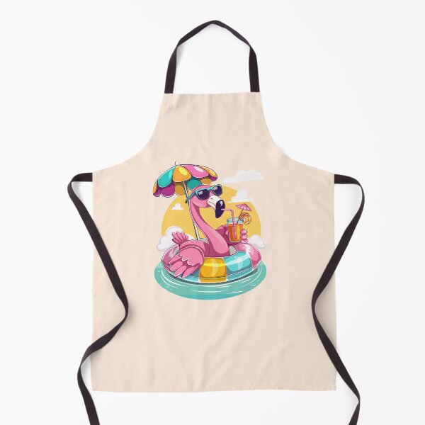 Item preview, Flamingo Floating with Drink designed and sold by Mariia Berezhna.