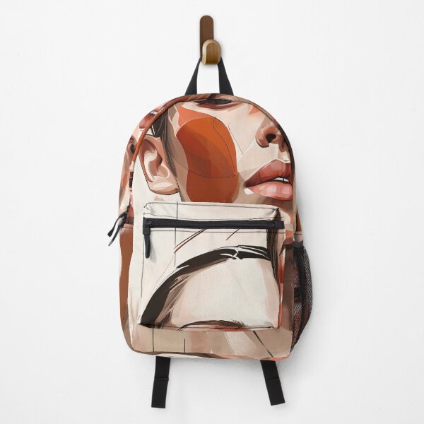 Item preview, Abstract Overlapping Faces – Blush Line Art Illustration with Minimal Shapes designed and sold by Pixelzo.