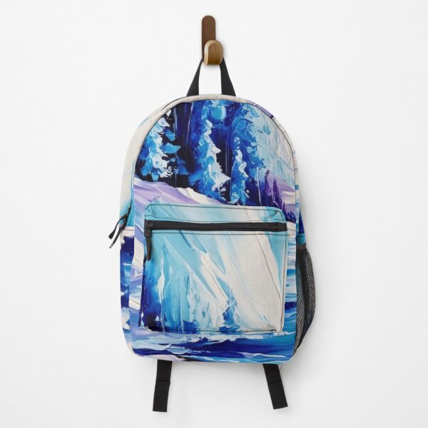 Item preview, Blue Winter Forest Landscape Art designed and sold by Uniquely Yours.
