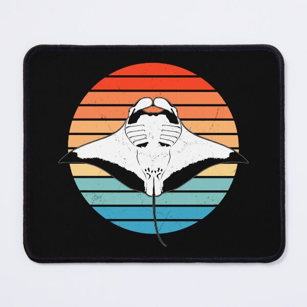 Item preview, Manta Ray Retro Sunset designed and sold by NicGrayGraphic.