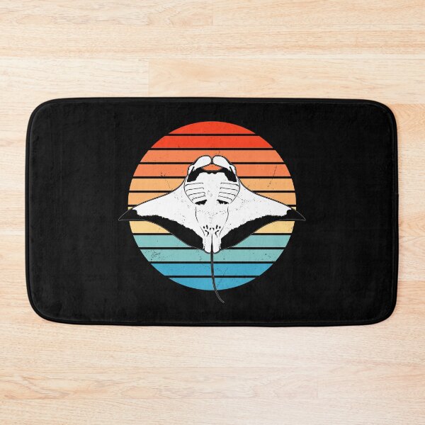 Item preview, Manta Ray Retro Sunset designed and sold by NicGrayGraphic.