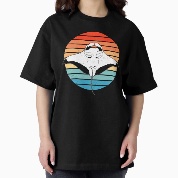 Item preview, Manta Ray Retro Sunset designed and sold by NicGrayGraphic.