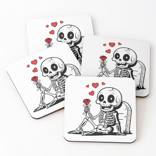 Item preview, Skeleton Holding Rose Beside Grave designed and sold by AFernandesDSG.