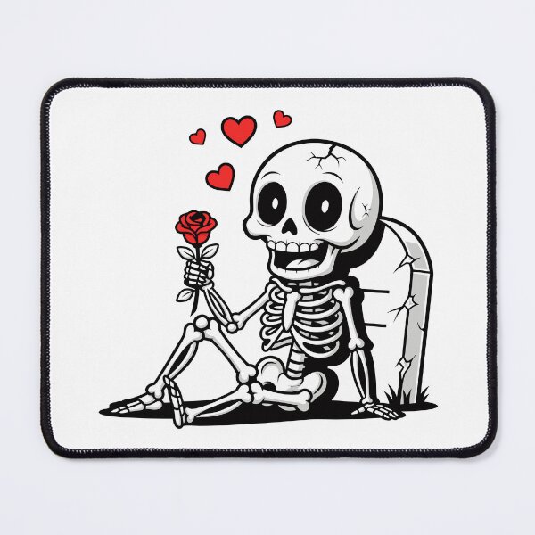 Item preview, Skeleton Holding Rose Beside Grave designed and sold by AFernandesDSG.