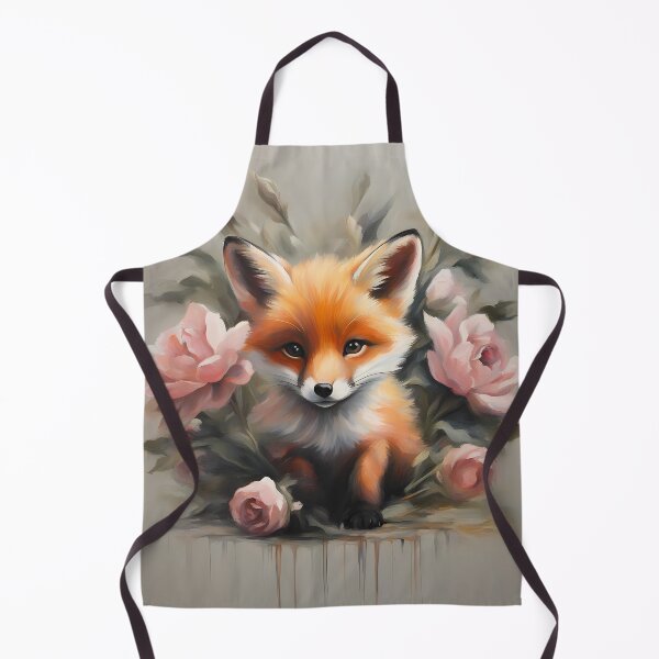 Item preview, Cute Fox and Flowers designed and sold by CalmnessbyChoice.