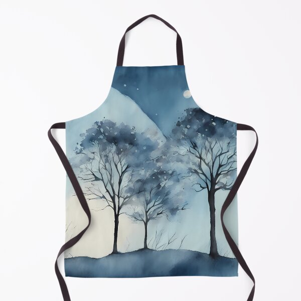 Item preview, Blue Fullmoon and Trees designed and sold by CalmnessbyChoice.