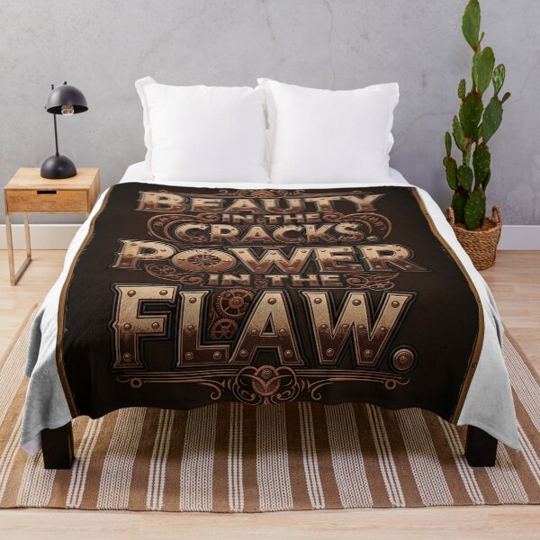 Item preview, Beauty in the Cracks Steampunk Quote Design designed and sold by Elizarfa.