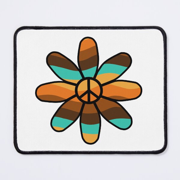 Item preview, 70s Flower Peace Sign designed and sold by Sartoris Art.