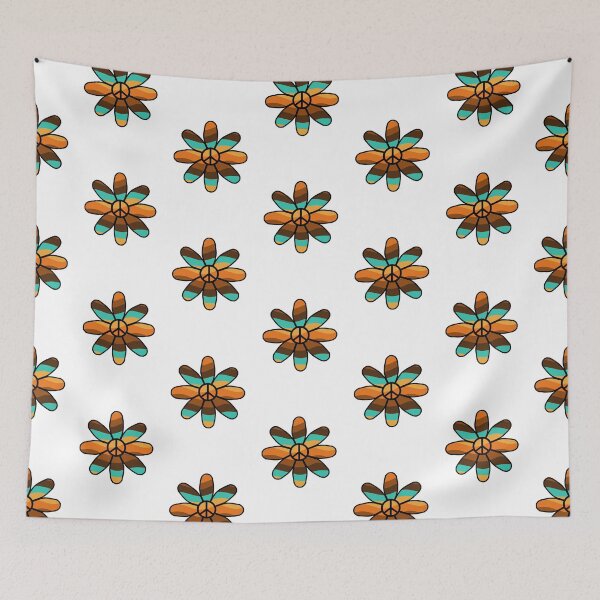 Item preview, 70s Flower Peace Sign designed and sold by Sartoris Art.