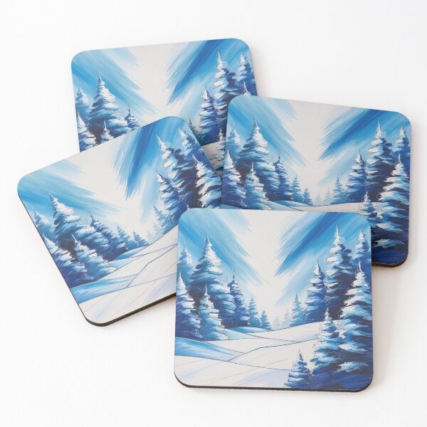 Item preview, Blue Winter Forest Ski Path designed and sold by Uniquely Yours.