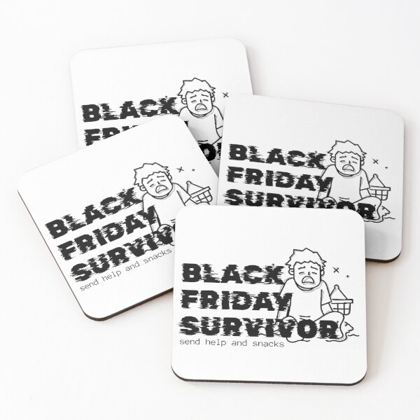 Item preview, Black Friday Survivor Funny Shopping T-Shirt – Send Help and Snacks designed and sold by Porankowo.