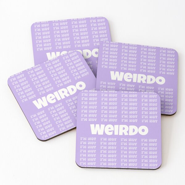 Item preview, I'm not... WEIRDO – Playful Anti-Aesthetic Art Print designed and sold by LoversEyes.