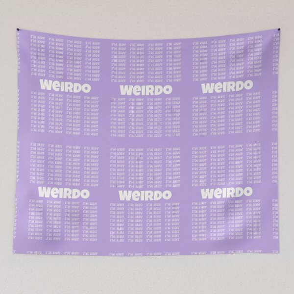 Item preview, I'm not... WEIRDO – Playful Anti-Aesthetic Art Print designed and sold by LoversEyes.