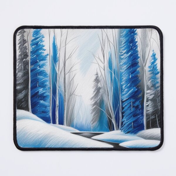 Item preview, Snowy Forest Path Winter Scene designed and sold by Uniquely Yours.