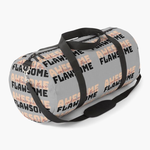Item preview, Celebrate the Flawsome – Playful Embracing Self-Love Text Art designed and sold by LoversEyes.