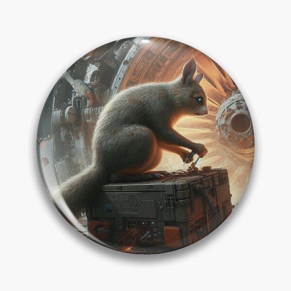 Item preview, Squirrel in the Engine Shop designed and sold by nikkolaus.