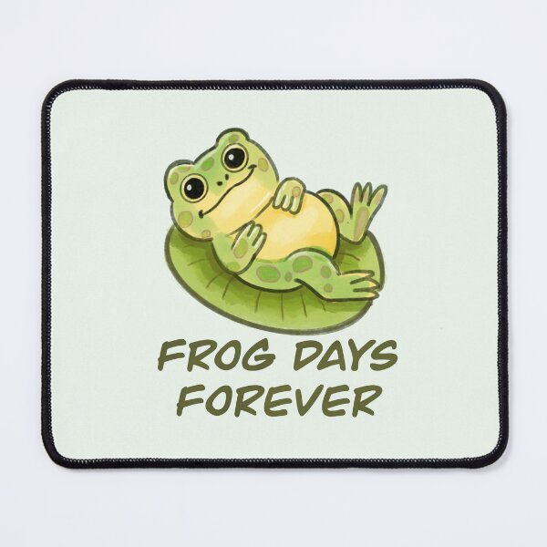 Item preview, Frog days forever - Cute relaxing frog on lily pad designed and sold by Lea-Cesca.