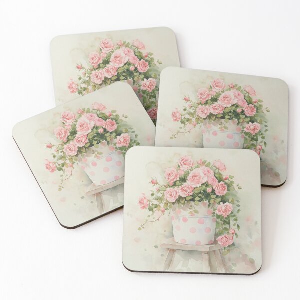 Item preview, Rambling Rose in Pail designed and sold by laurashawart.