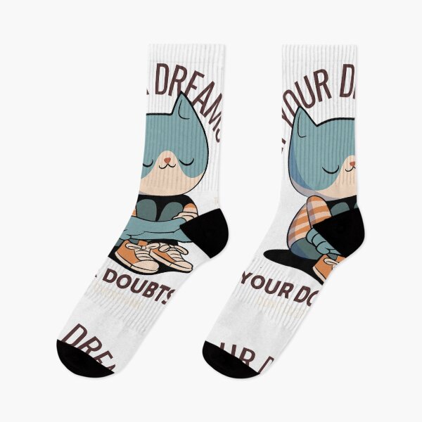 Item preview, Dream Big Cat – Motivational Cute Cat Design designed and sold by House of Rasm.