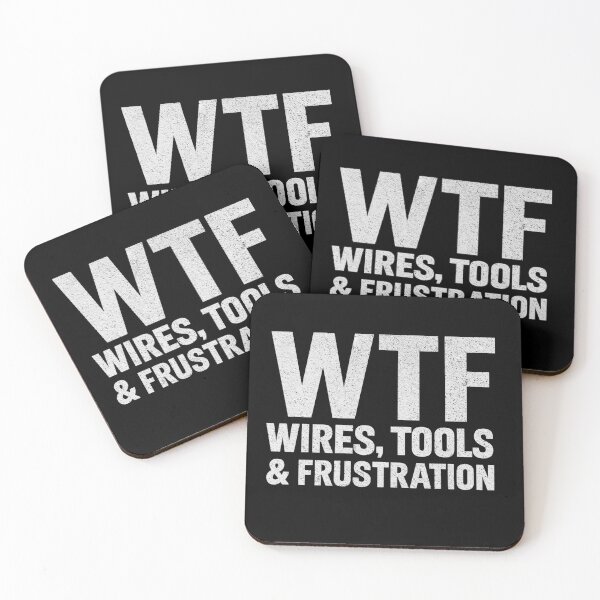 Item preview, WTF Wires, Tools & Frustration Funny Mechanic & Racing  designed and sold by CarantinedChaos.