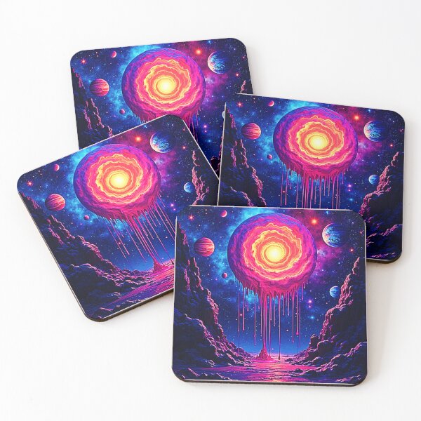 Item preview, Cosmic Dripping Planet Art designed and sold by Health And Fitness Posts e-Store.