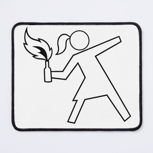 Item preview, Rebellion Girl – pictogram with Molotov designed and sold by Kunst-Shirt.