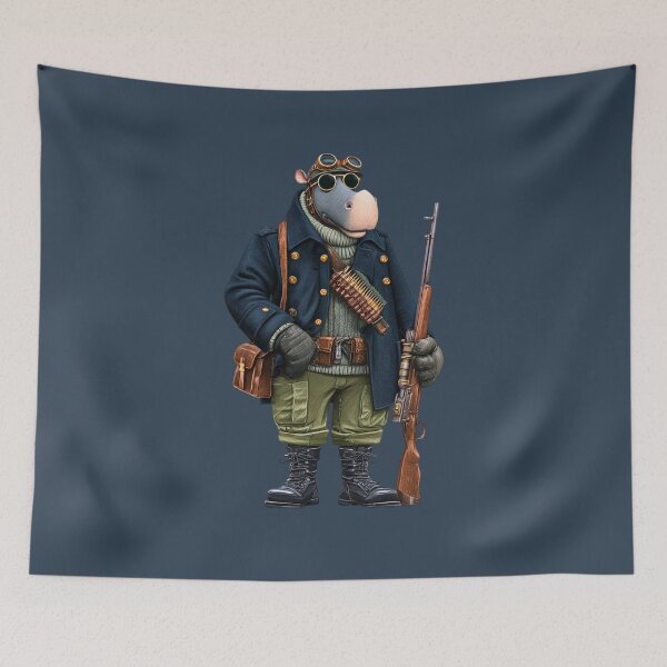 Item preview, Title: Battlefront Hippo Marksman designed and sold by MYTHIC PEEL STICKERS.