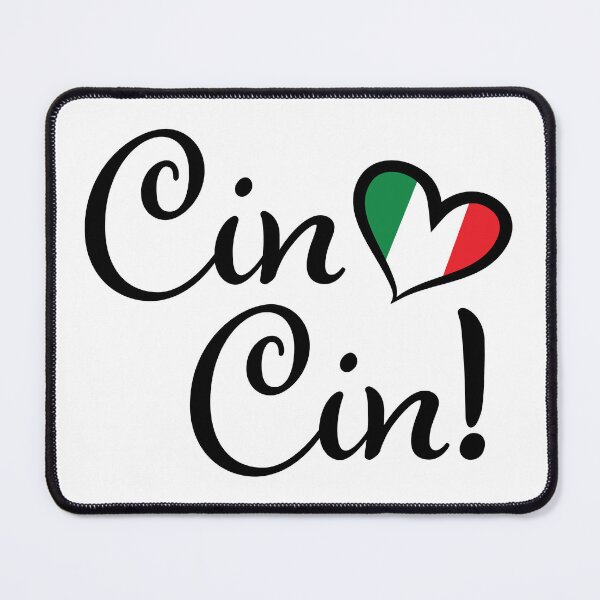 Item preview, Cin Cin Cheers Italian Flag Heart designed and sold by Freshinkshop.