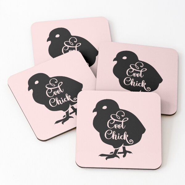 Item preview, Cool Chick Funny Baby Chicken Silhouette Pun designed and sold by SandyMDesigns.