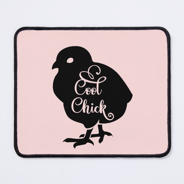 Item preview, Cool Chick Funny Baby Chicken Silhouette Pun designed and sold by SandyMDesigns.