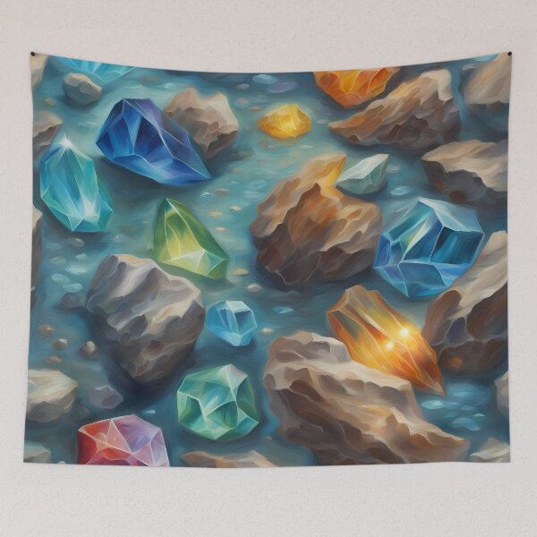 Item preview, Crystals on Ocean Floor designed and sold by CalmnessbyChoice.