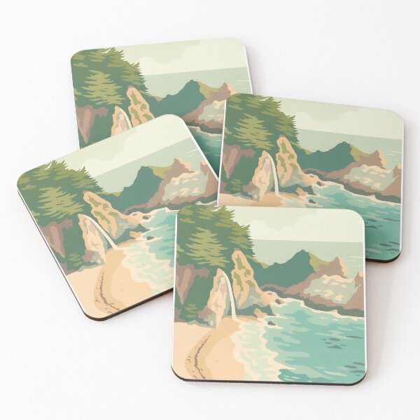 Item preview, McKay Falls Retro Pastels designed and sold by AcrylicCult.