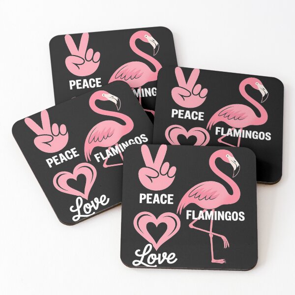 Artikelvorschau, Liebe Flamingos - Frieden, Liebe und Flamingos - Flamingo entworfen und verkauft von JansenGS.