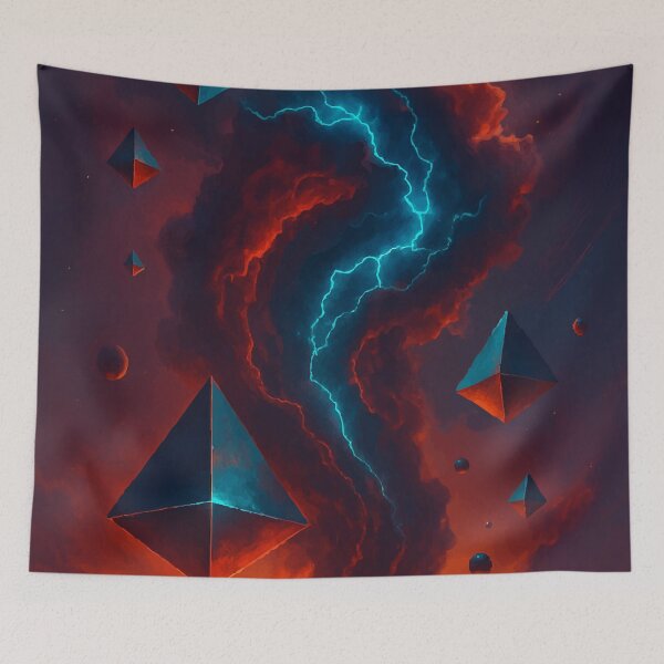 Item preview, Storm of the Geometric Realm designed and sold by AbstractAnom.