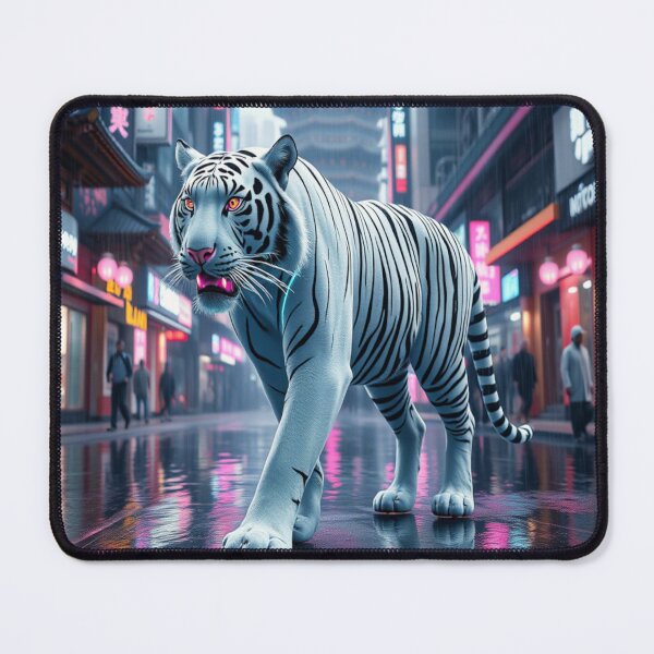 Item preview, Neon Tiger Cyberpunk Strength designed and sold by NobodyLG.
