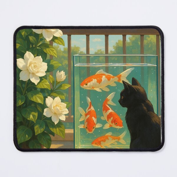 Item preview, CAT WATCHING THE FISH designed and sold by jackdoson.