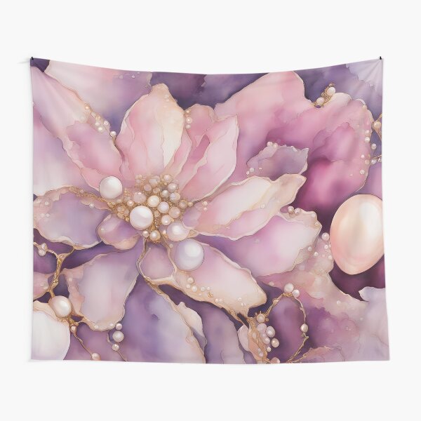Item preview, Pastel Purple Gold Flowers designed and sold by BookCovered.