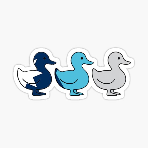 Item preview, Duck Duck Gray Duck - Funny Minnesota Game Sticker designed and sold by LowBatteryBrand.