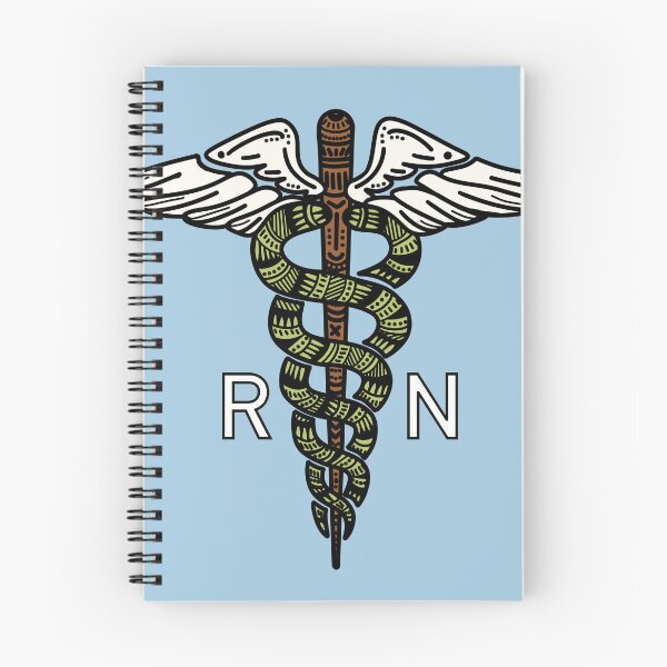 Item preview, RN - Green - Staff of Caduceus designed and sold by Mostly Medical.