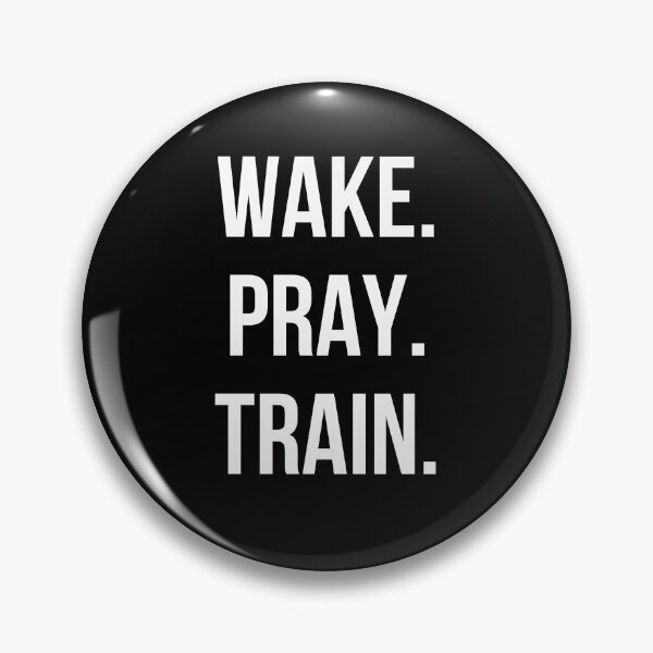 Item preview, Wake. Pray. Train. Weight Lifting Christian Faith workout designed and sold by snowry.