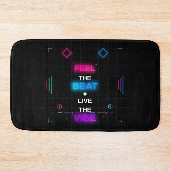 Item preview, Feel The Beat Live The Vibe - Techno Electronic Music Design designed and sold by Pickmash.