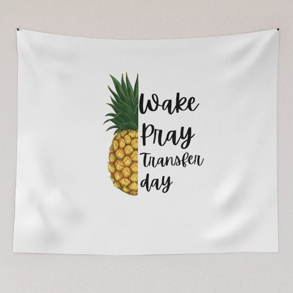 Item preview, Wake Pray Transfer Day cute IVF Christian pineapple designed and sold by snowry.