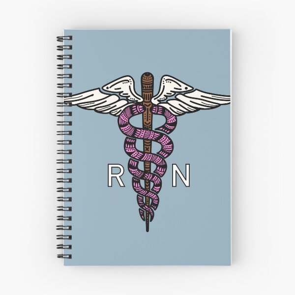 Item preview, RN - Pink - Staff of Caduceus designed and sold by Mostly Medical.