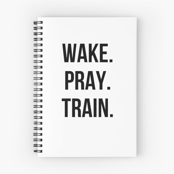 Item preview, Wake. Pray. Train. body building Christian Faith workout designed and sold by snowry.