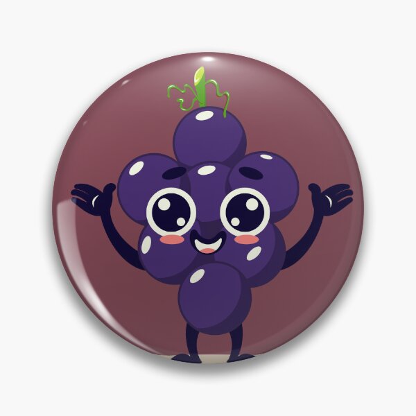 Item preview, Cute Grape Cartoon Character designed and sold by Mariia Berezhna.
