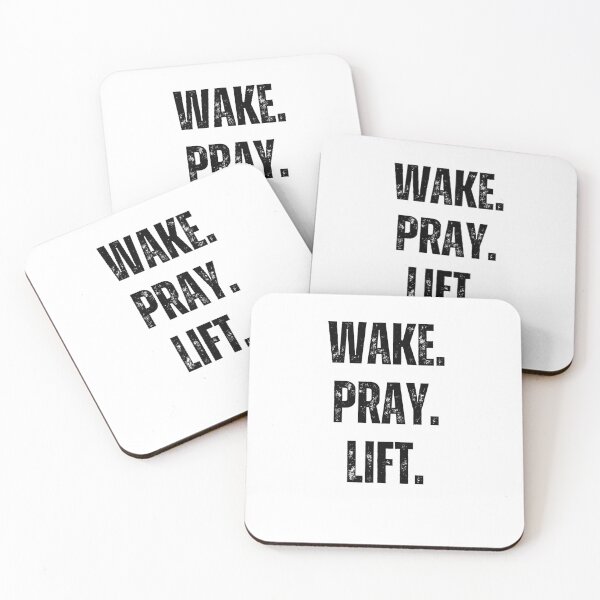 Item preview, Christian Wake. Pray. Lift. Weightlifting bodybuilder gym designed and sold by snowry.